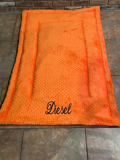 Minky Dot Pet Crate Mat for 36"x24" Crate