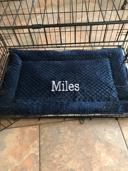 Minky Dot Pet Crate Mat for 36"x24" Crate